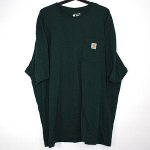 Carhartt Mens 2XL Green Pocket Loose Fit T-Shirt C919